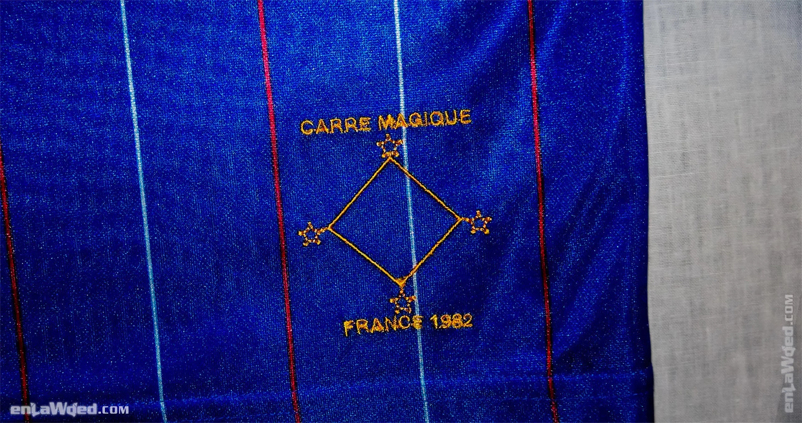 9th interior view of the Adidas Originals France Carré Magique 1982 Jersey
