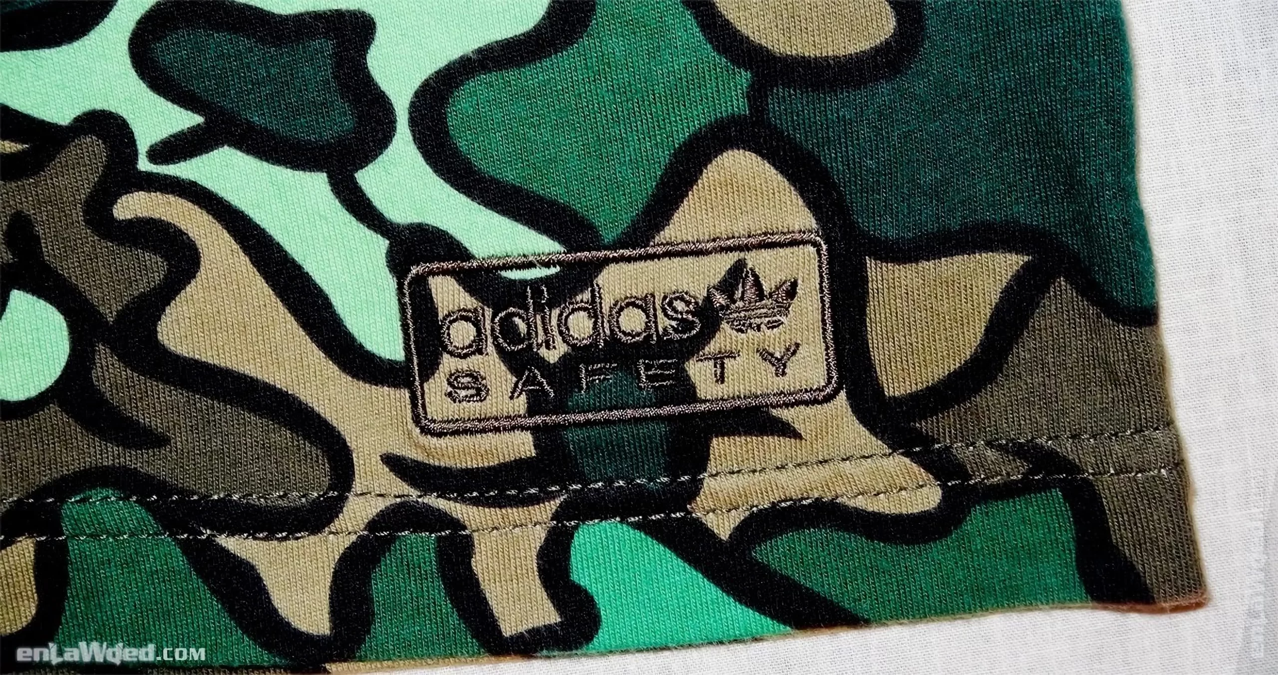 Men’s 2006 Adidas Originals Green Safety Camo T-Shirt: Startling (EnLawded.com file #lmchhpejb21nqbejfyt)