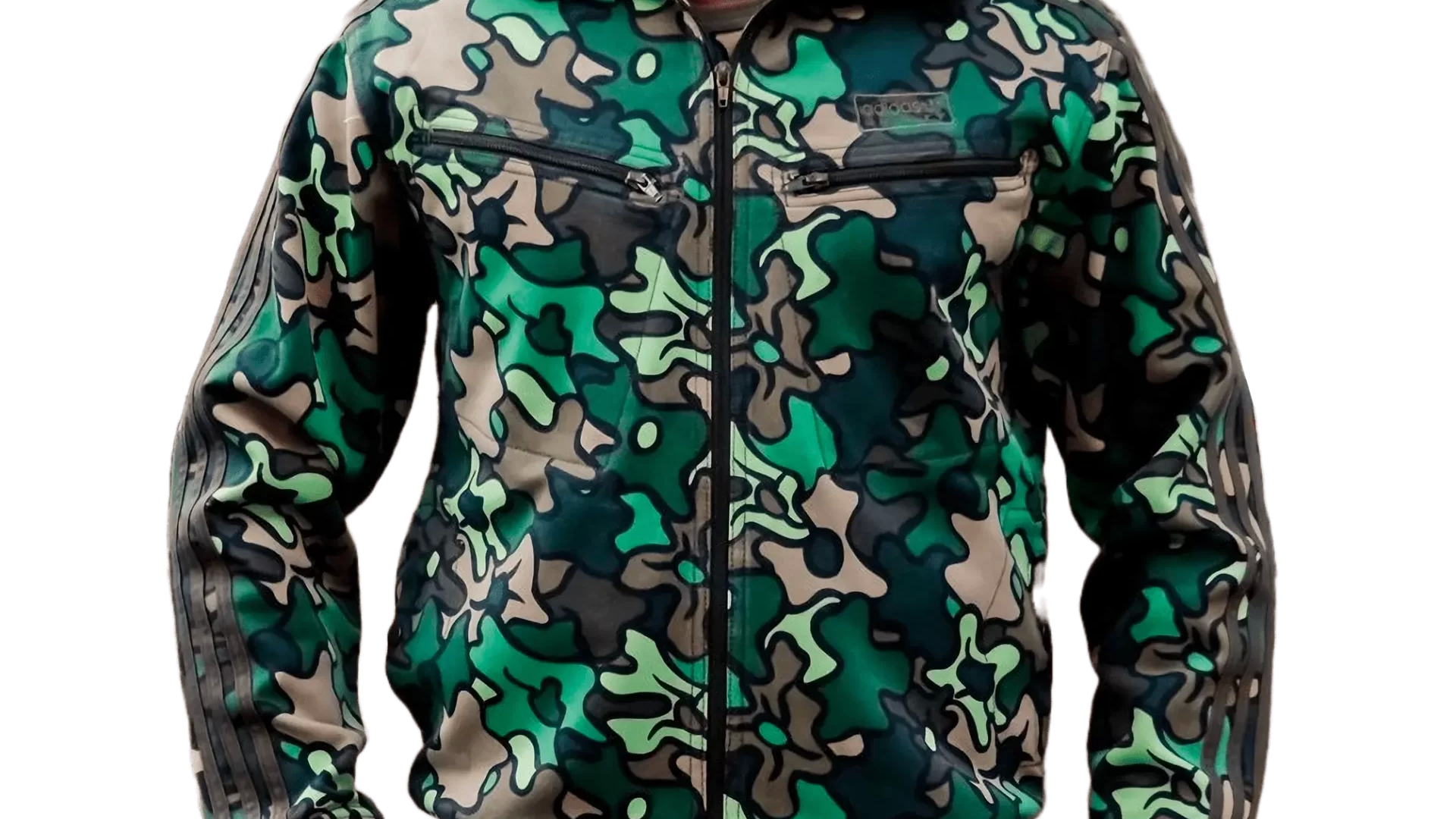 Men's 2006 Adidas Originals Green Safety Camo Track Top: Resourceful (EnLawded.com file #lmchk84937ip2y125201kg9st)