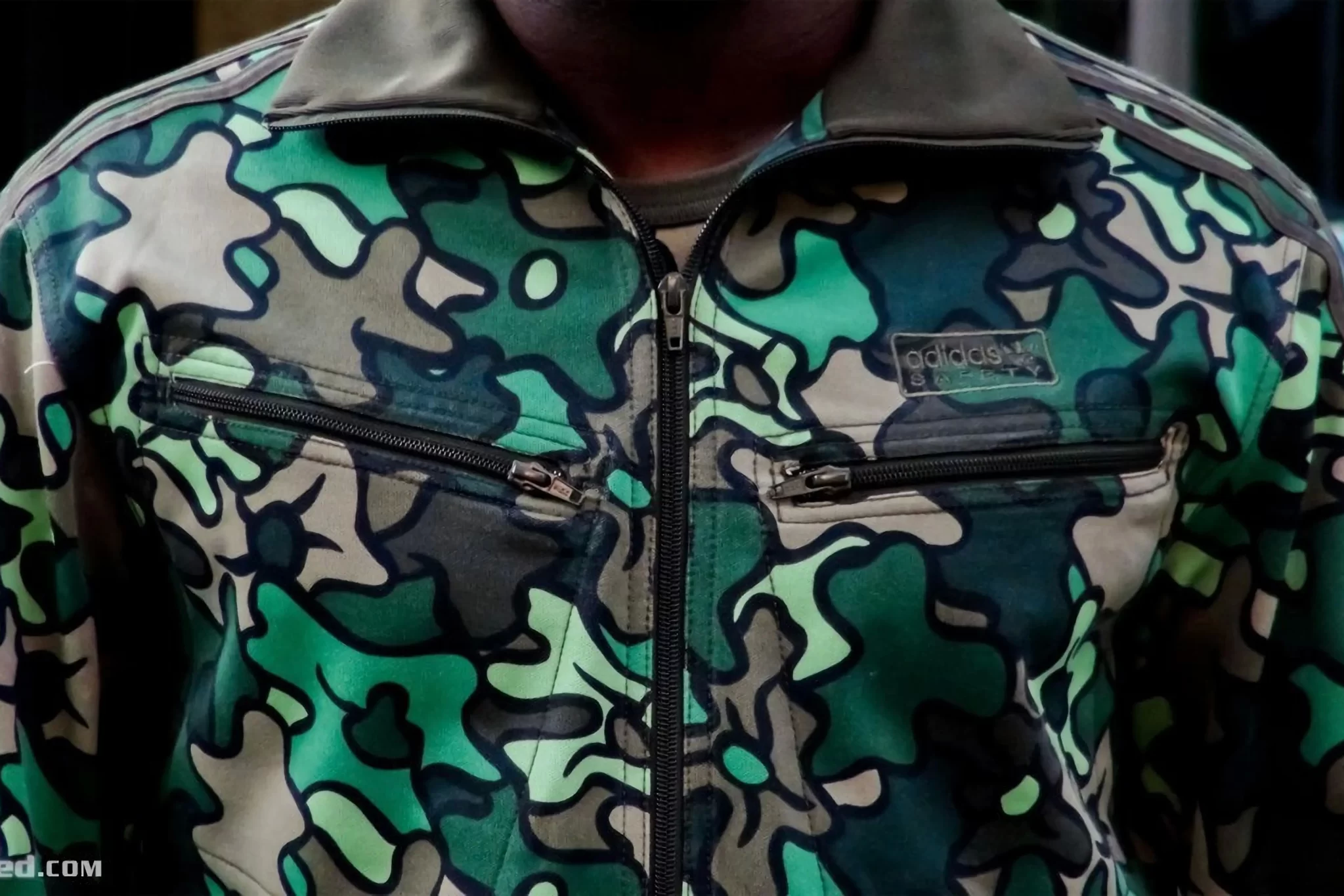 Men’s 2006 Adidas Originals Green Safety Camo Track Top: Resourceful (EnLawded.com file #lmchim4cq92gmzgsoz)