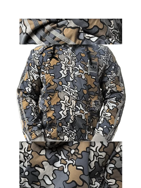 Men's 2008 Adidas Originals Silver Safety Camo Track Top: Improved