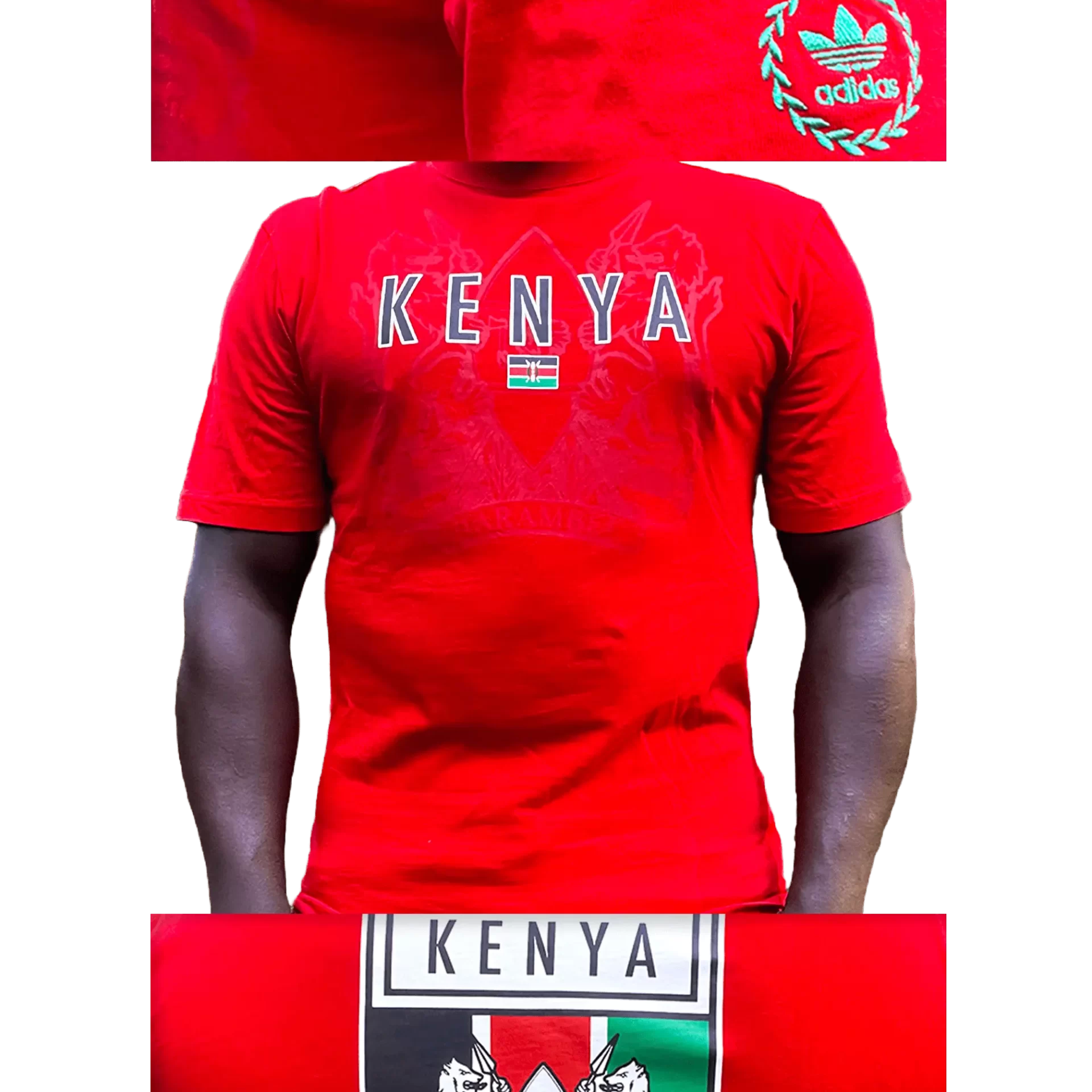 Men's 2007 Kenya Harambee T-Shirt by Adidas Originals: Overnight